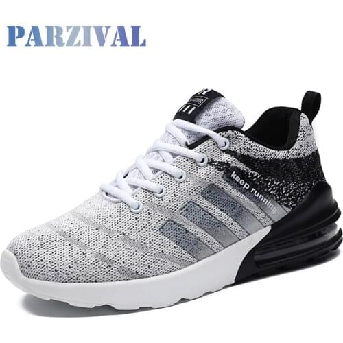 PARZIVAL Hot Style Men Casual Shoes Breathable Air Cushion Men Shoes Casual Footwear Sneakers Walking Men Trainers Size 39-47