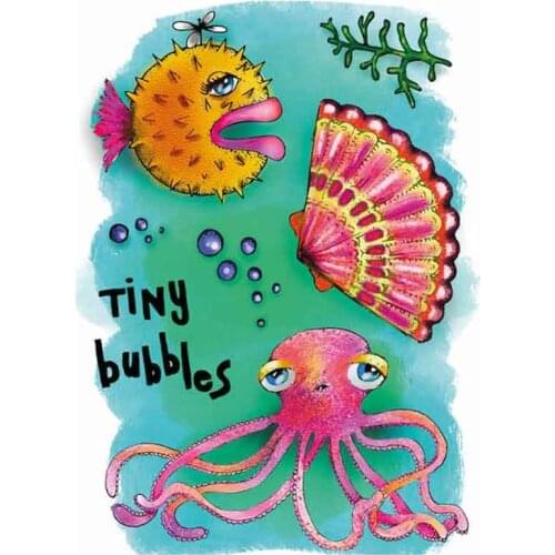 SEA CREATURES Metal Cutting Dies Stamps Scrapbook Diary Secoration Embossing Stencil Template Diy Greeting Card Handmade 2021