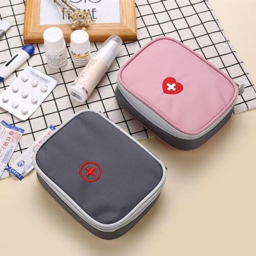 Mini Outdoor First Aid Kit Bag Travel Portable Medicine Organizer Emergency Kit Survival Handbag Pill Case