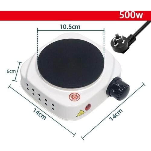 Multifunction Mini Electric Burner Coffee Heating Stove Furnace Pot Heater Warmer Milk Cooker Travel Mug Hot Plate 500/1000W