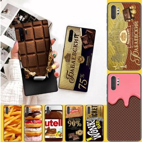 PENGHUWAN Funny Food Dessert Chocolate Beer Soft Silicone TPU Phone Cover for Samsung Note 3 4 5 7 8 9 10 pro M10 20 30