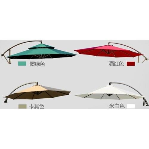 Outdoor beautiful waterproof UV resistant sun protection 3.0m diameter banana garden sunshade umbrella in 4 colors