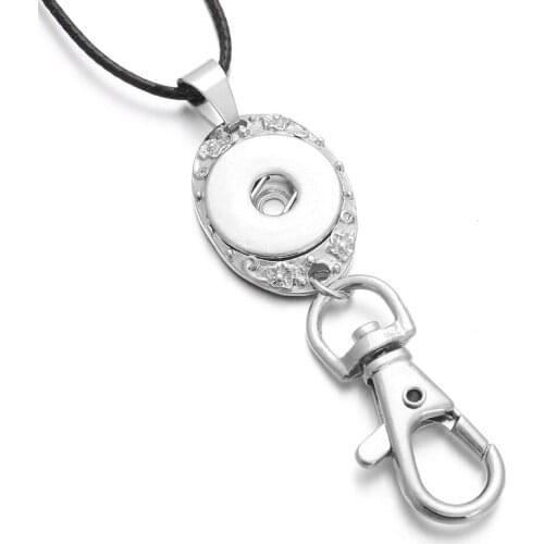 New Ginger 18mm Snap Pendant Necklace lanyard Snap Necklace for women Fit 18mm Snap Buttons Jewelry