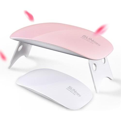 Portable Mini 6W UV LED Lamp Nail Polish Dryer Home Use 45s/60s Timer Setting Gel Nail Machine Beauty Tool Dropshipping