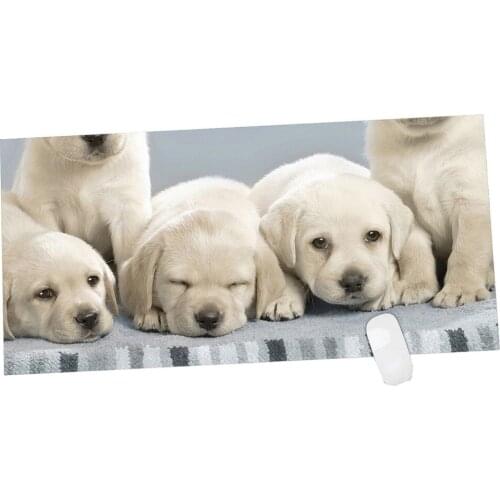 Cute Dog Rubber Gaming Mouse Pad Mat Customizable Mouse pad Large Size 900*400mm for gamer & office work