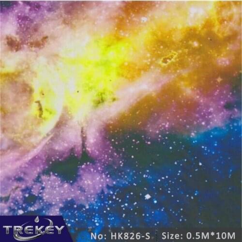 [Width 0.5M]Fantasy Starry Sky Water Transfer Printing Film, Hydrographic film, Hydro Dipping Film Film For Aqua Print HK826-S