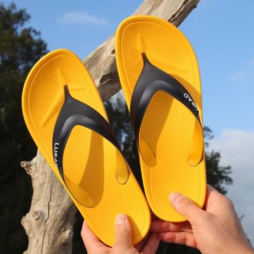 Mens summer tow outdoor rubber bottom non-slip soft multicolor flip-flops tow sandals beach slippers fisherman house slippers