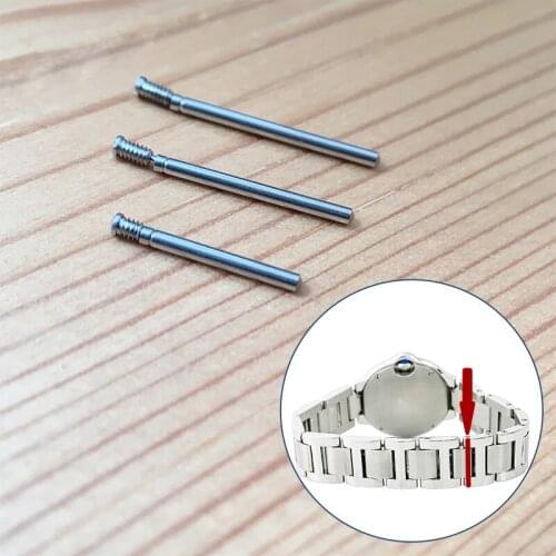 Steel screw tube for Car ti er Bal lon Bleu original watch band