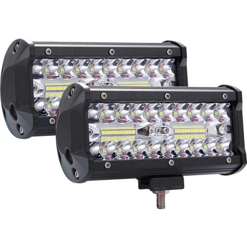 400W LED Bar offroad 3 Rows 7inch 40000LM 6000K Work Light Bar High Bright Driving Lamp for Offroad Boat Car Tractor Truck
