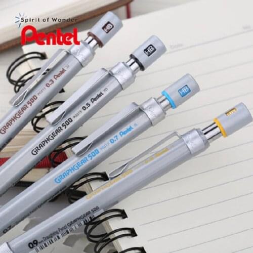 Japanese Pentel metal scrub clip activity pencil PG series automatic pencil 0.3 0.5 0.7 0.9mm for writing drawing and design