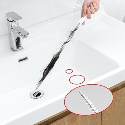 1PC Flexible Sink Claw Pick Up Kitchen Cleaning Tools Pipeline Dredge Sink Hair Brush Cleaner Bend Sink Tool With Spring Grip