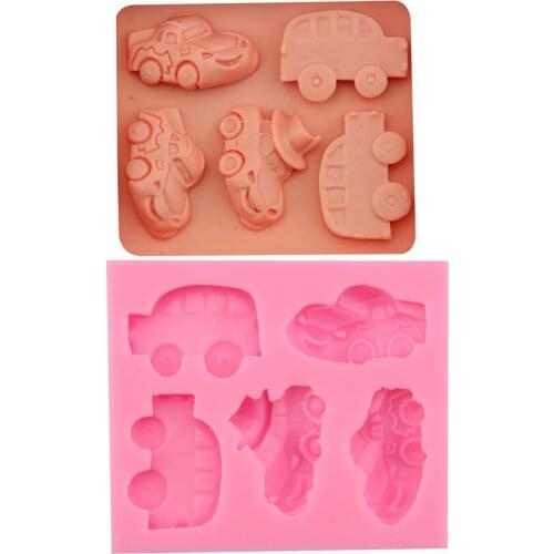 1Pcs Silicone Mold Chocolate Cake Molds Car Shape Fondant Cake Decorating Tools Resin Clay Soap Mold