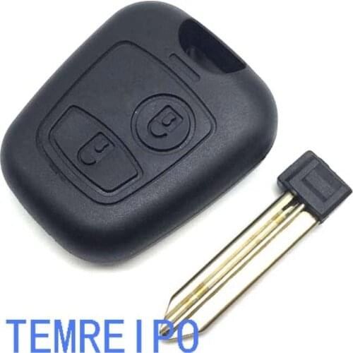 2 button Replacement Remote Key Shell Cover fit for Citroen Remote Key Fob Case Shell uncut blade auto parts