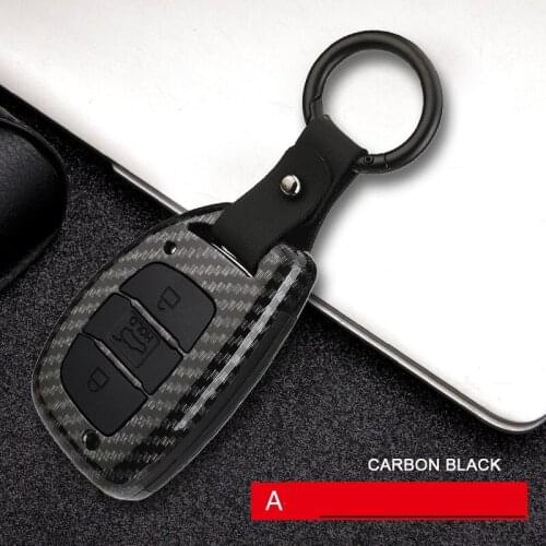 Car Styling ABS Carbon fiber Car Remote Smart Key Case Cover For Hyundai MISTRA NEW Elantra VERNA IX35 IX25 SONATA 9 NEW TUCSON
