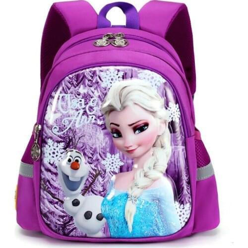 Disney Kindergarten schoolbag cartoon Elsa shoulder bag girl boy handbag baby children backpack kid Frozen schoolbag backpack