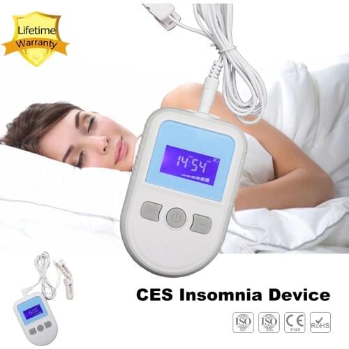 CES cranial electrotherapy stimulation reduce insomnia Sleeping Aids device Anti No Sleep Anxiety Depression Sleep Better