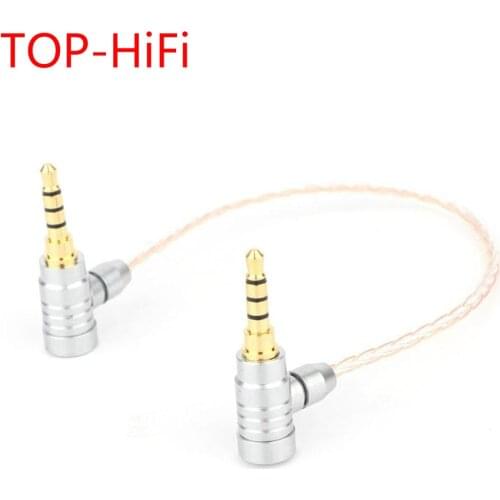 TOP-HiFi 3.5mm Male to 3.5mm Male Single Crystal Copper Silver Plated 3.5 mm Stereo Audio Audio Cable AUX Wire Cable