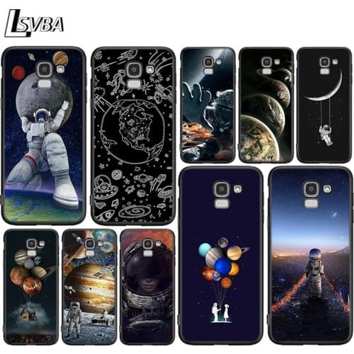Space Moon Astronaut For Samsung Galaxy J2 J3 J4 Core J5 J6 J7 J8 Prime duo Plus 2018 2017 2016 Silicone Phone Cover