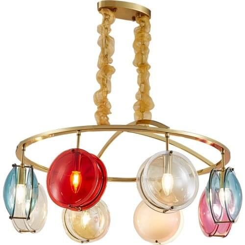 Postmodern Creative Simple Living Room Dining Room Glass Chandelier Personality Bar Table Bedroom Childrens Room Lamps