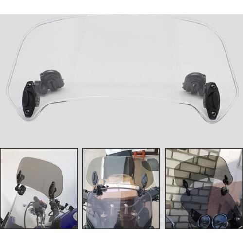 Motorcycle Windshield Extension Bracket Adjustable Clip-On Spoiler Windscreen Air Deflecto Universal for BMW Honda Suzuki Yamaha