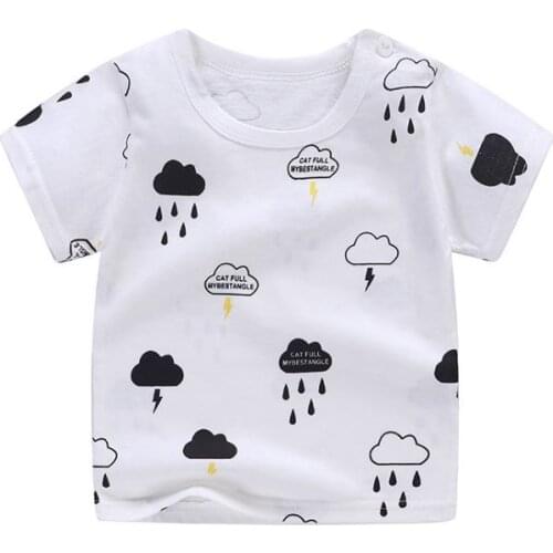 Summer Baby boys Clothing girls T Shirt Cotton Short Sleeve T-shirt Kid Boy Casual Cute T-shirt 1-5Y Children Shirt
