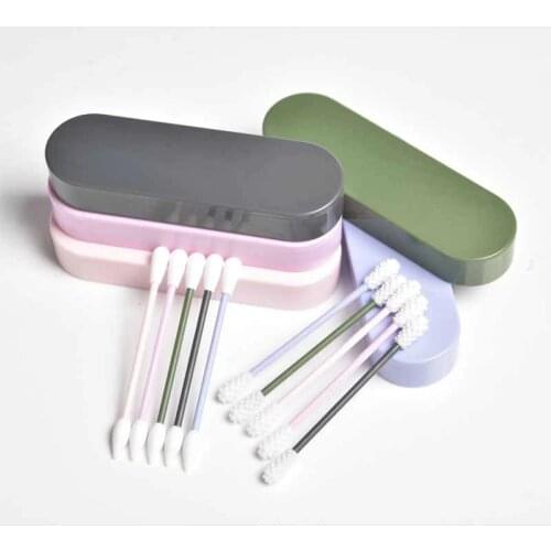 VIP Link Dropshipping for 2Pcs Reusable Cotton Swab Recycling Swabs For Cleaning Makeup