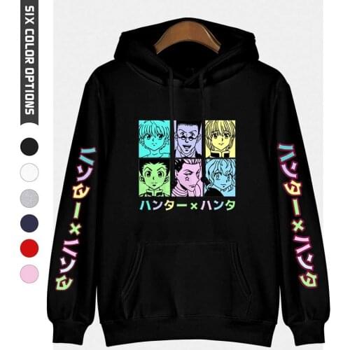 2020 New Hoodies Men Sweatshirt Couple Streetwear Anime Harajuku 90s Fashion Casual Loose Printing Clothes with Big Pocket Male