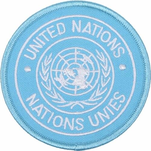 UNITED NATIONS NATIONS UNIES BADGE PATCH EMBROIDERY Military Store
