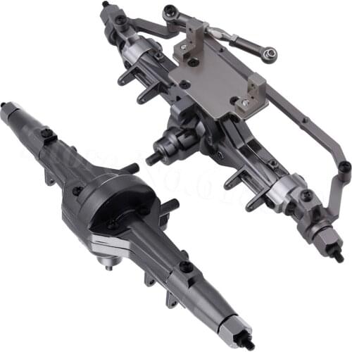 Aluminum Front&Rear Gear Box Axle Complete Set For 1/10 RC Crawler HSP Pangolin 94180 RGT 18000 Redcat Everest Gen7 PRO / Sport