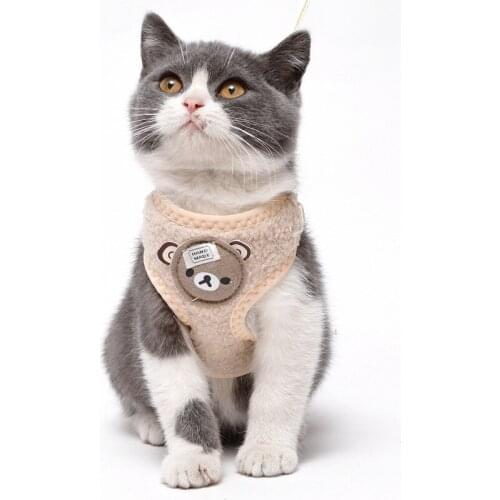Cat Harness And Leash Set For Animals Dog Cats Nylon Traction Harness Belt Adjustable Cat Kitten Halter Cat Collar Pet Products
