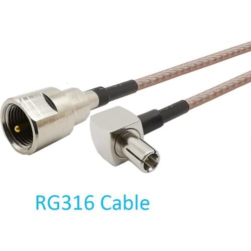 FME Male To TS9 Male Right Angle Connector RG316 Cable Pigtail FME to TS9 Male Plug Adapter RG316 Jumper cable FME to TS9 Male
