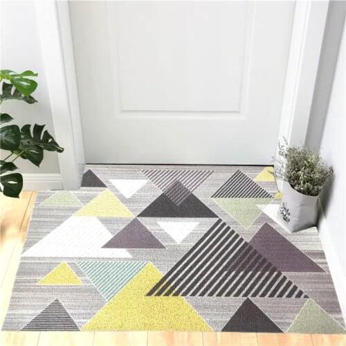 PVC Doormat Non-slip Cuttable Floor Mats Carpet Hallway Indoor Entrance Doormat Household Modern Can Be Customized Mats Carpet