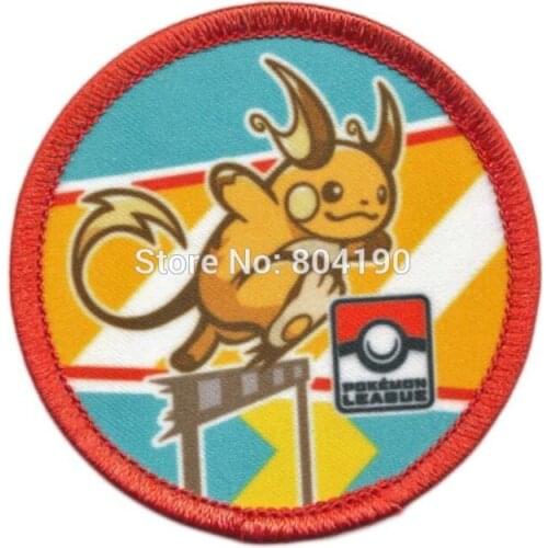 Raichu League Patch Go Iron On Patch Woven Emblem applique Costume Cosplay Team