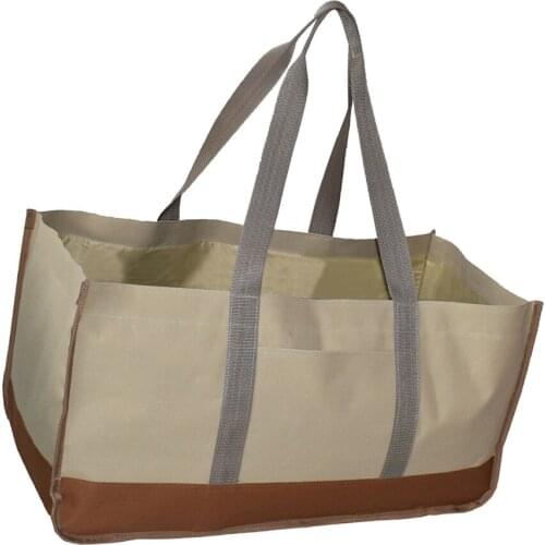 Log Bag Heavy Duty Wood Carrier Carrying Tote for Indoor Fireplace