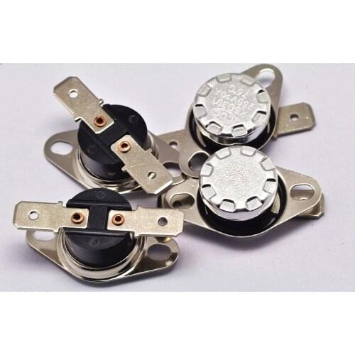 KSD301 thermostat/thermal protector/temperature control switch 75 degrees 75v/10a normally closed
