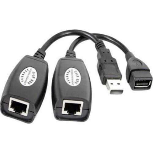 USB to RJ45 extension cable ABS Ethernet interface network cable adapter 50m signal amplifier computer accessories
