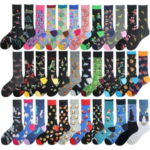 High Quality Harajuku Fashion Personality Socks Casual Fashion Funny Happy Socks Novelty Skateboard Crew Crazy Socks