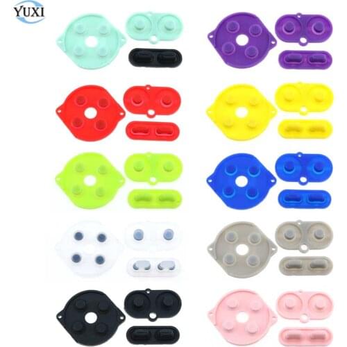 YuXi Colourful Rubber Conductive Button A B D-pad For Gameboy Color GBC Silicone Start Select Keypad Buttons