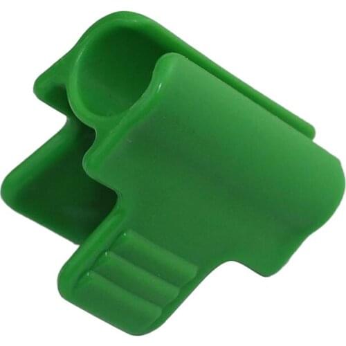 20pcs Gardening Supplies Plastic Film Buckle Clip Green Pipe Clamp 11mm Stakes Greenhouse Row Cover Insect Net Fixing Clamp Clip