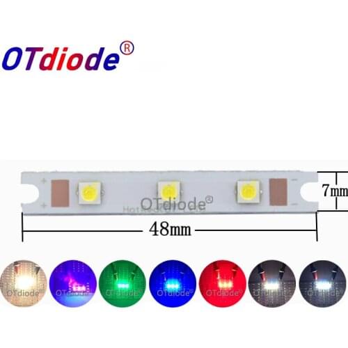 1-10PCS 3W-9W 3535 rectangle COB strip LED light source chip on board 48x7mm COB bar for wall lamps table lantern car lights DIY