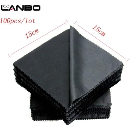 100Psc/LOT 15x15CM Lens Clothes Eyewear Accessories Cleaning Cloth Microfiber Sunglasses Eyeglasses Camera Glasses Duster Wipes