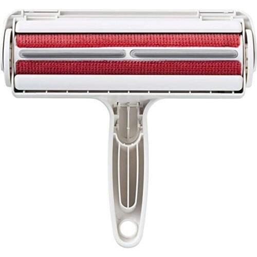 2-Way Pet Hair Remover Roller Fur Removing Lint Brush Dog Cat Animals Hair Cleaning for Dog Clothing Couch Bed Sofa Carpets Tool