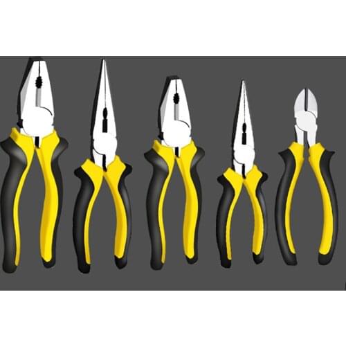 6/8 Inch Multitool Pliers Hybrid Multi Purpose Tool Crimper Wire Stripper Bolt Shearing Wire Grabbing Twisting Looping MAZI888