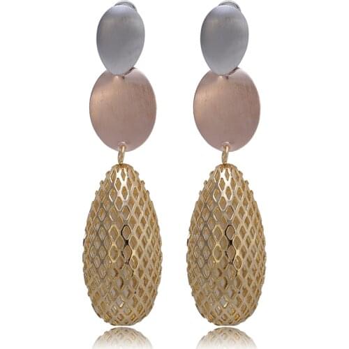 Bohemian High quality Fashion Resin Long Earrings for Women Round Charm Mix Color Hot Sale Wedding Party Dangle Drop Earrings