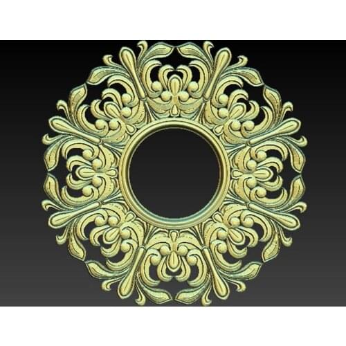 Decorative Carving Flower 3d STL Model for CNC Router Engraver Carving