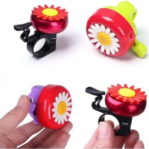 Kids Funny Bicycle Bell Multi-color Horns Bike Daisy Flower Children Cycling Ring Alarm for Handlebars Outdoor Protective Hot