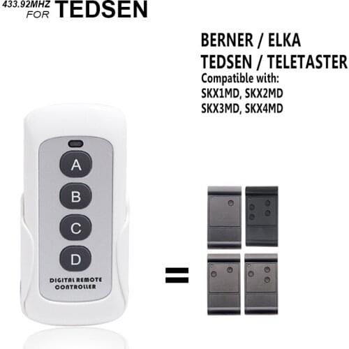 TEDSEN SKX1MD SKX2MD 433mhz Remote Control Clone TEDSEN SKX3MD SKX4MD gate control transmitter Copy Can be fixed on the wall