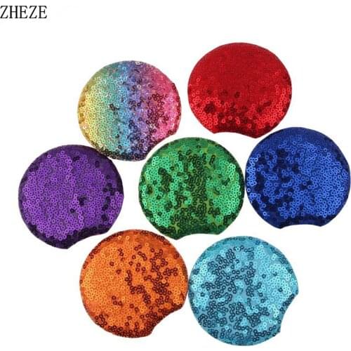 Hot Trendy New 3'' Sequin Mouse Ears Headwear Children Glitter Headband Kids Birthday Party Girls DIY Hair Accessories