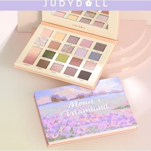 Judydoll Monets Dreamland Multipurpose Eye Shadow Palette 20 Colors Matte Shimmer Long Lasting Eye Makeup Cosmetic