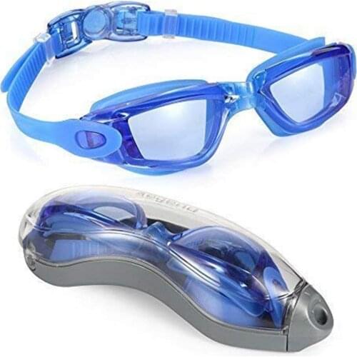 Mounchain Unisex Outdoor Swimming Glasses eyewear with packing box HD Waterproof Anti-fog Anti-uv Swim Goggles water sports